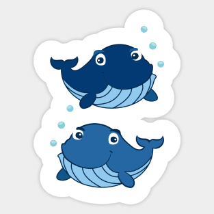 Blue Whales Sticker